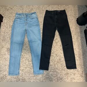 Lot of two girls size 14 gap high rise skinny jeans